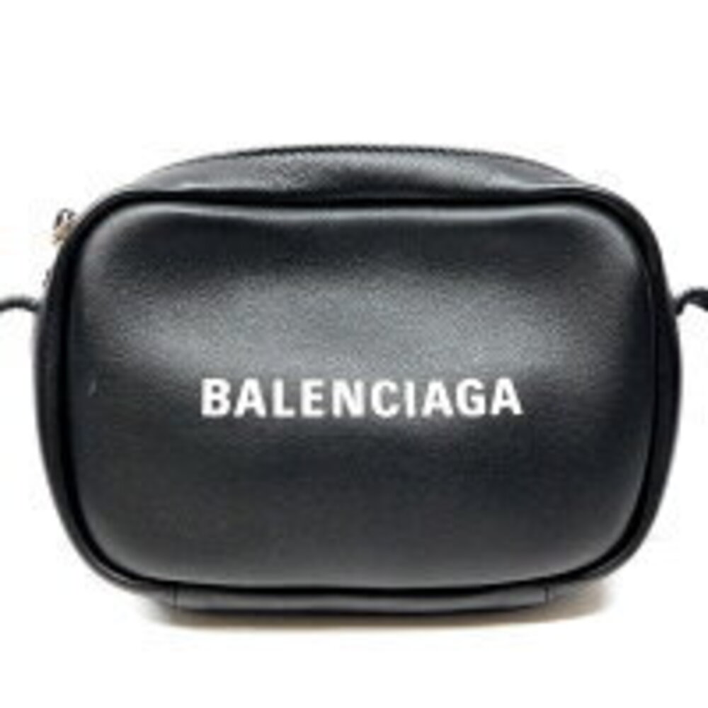 Balenciaga Shoulder Bag Calfskin Black Camera - Picture 1 of 7